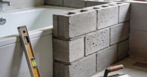 Zabudowa wanny bloczkami: jak solidnie obudować wannę w łazience?