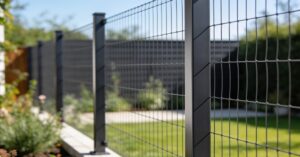 Ogrodzenie panelowe cena za mb: kompletny montaż z podmurówką w antracycie