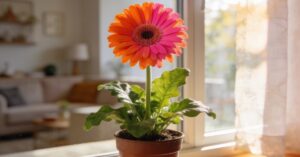 Gerbera doniczkowa: kompleksowa pielęgnacja i sekrety zdrowego kwitnienia